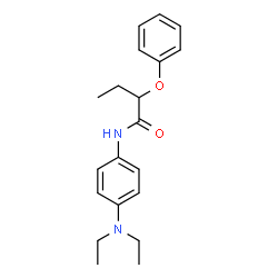 ChemSpider 2D Image | N-[4-(Diethylamino)phenyl]-2-phenoxybutanamide | C20H26N2O2