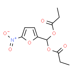 ChemSpider 2D Image | (5-Nitro-2-furyl)methylene dipropanoate | C11H13NO7