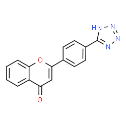ChemSpider 2D Image | 2-[4-(1H-Tetrazol-5-yl)phenyl]-4H-chromen-4-one | C16H10N4O2