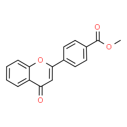 ChemSpider 2D Image | Methyl 4-(4-oxo-4H-chromen-2-yl)benzoate | C17H12O4