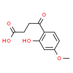ChemSpider 2D Image | 4-(2-Hydroxy-4-methoxyphenyl)-4-oxobutanoic acid | C11H12O5