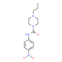 ChemSpider 2D Image | N-(4-Nitrophenyl)-4-propyl-1-piperazinecarboxamide | C14H20N4O3