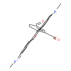 ChemSpider 2D Image | 2-[3,6-bis(dimethylamino)xanthen-9-yl]-5-methanoyl-benzoate | C25H22N2O4