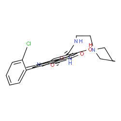 ChemSpider 2D Image | 4-(2-Chlorophenyl)-9-Hydroxy-6-Methyl-1,3-Dioxo-N-(2-Pyrrolidin-1-Ylethyl)pyrrolo[3,4-G]carbazole-8-Carboxamide | C28H25ClN4O4