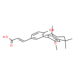 ChemSpider 2D Image | (2E)-3-[4-Hydroxy-3-(3-methoxy-5,5,8,8-tetramethyl-5,6,7,8-tetrahydro-2-naphthalenyl)phenyl]acrylic acid | C24H28O4