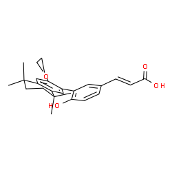 ChemSpider 2D Image | (2E)-3-[4-Hydroxy-3-(5,5,8,8-tetramethyl-3-propoxy-5,6,7,8-tetrahydro-2-naphthalenyl)phenyl]acrylic acid | C26H32O4