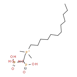ChemSpider 2D Image | (2,2-Diphosphonoethyl)(dodecyl)dimethylphosphonium | C16H38O6P3