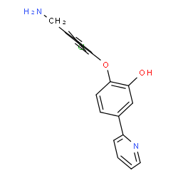ChemSpider 2D Image | 2-[4-(Aminomethyl)-2-Chlorophenoxy]-5-Pyridin-2-Ylphenol | C18H15ClN2O2