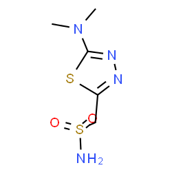 ChemSpider 2D Image | 1-[5-(Dimethylamino)-1,3,4-thiadiazol-2-yl]methanesulfonamide | C5H10N4O2S2