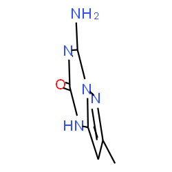 ChemSpider 2D Image | 4-Amino-7-methylpyrazolo[1,5-a][1,3,5]triazin-2(1H)-one | C6H7N5O