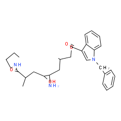 ChemSpider 2D Image | 4-Amino-8-(butylamino)-5-hydroxy-2,7-dimethyl-8-oxooctyl 1-benzyl-1H-indole-3-carboxylate | C30H41N3O4