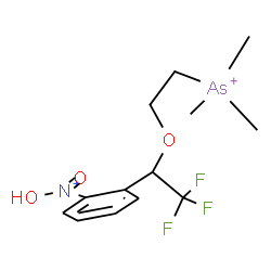 ChemSpider 2D Image | Hydroxy(oxo)(2-{2,2,2-trifluoro-1-[2-(trimethylarsonio)ethoxy]ethyl}phenyl)ammonium | C13H19AsF3NO3