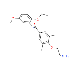 ChemSpider 2D Image | 4-(2-Aminoethoxy)-N-(2,5-diethoxyphenyl)-3,5-dimethylbenzamide | C21H28N2O4