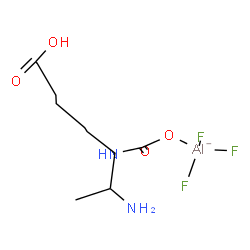 ChemSpider 2D Image | {8-Amino-7-[(carboxy-kappaO)amino]nonanoato}(trifluoro)aluminate(1-) | C10H19AlF3N2O4