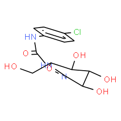 ChemSpider 2D Image | [(4-Chlorophenyl)amino]({(Z)-[3,4,5-trihydroxy-6-(hydroxymethyl)-2-piperidinylidene]amino}oxy)methanone | C13H16ClN3O6