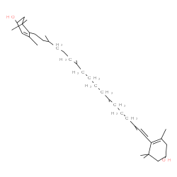 ChemSpider 2D Image | 4',5'-Didehydro-5',6',7',8',9,9',10,10',11,11',12,12',13,13',14,14',15,15'-octadecahydro-beta,beta-carotene-3,3'-diol | C40H72O2