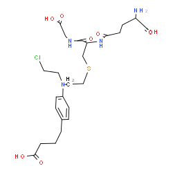 ChemSpider 2D Image | gamma-Glutamyl-S-(2-{[4-(3-carboxypropyl)phenyl](2-chloroethyl)amino}ethyl)cysteinylglycine | C24H35ClN4O8S