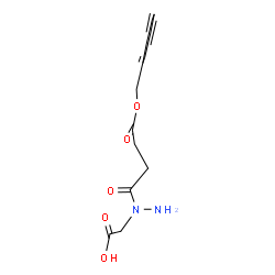 ChemSpider 2D Image | {1-[4-(Benzyloxy)-4-oxobutanoyl]hydrazino}acetic acid | C13H16N2O5