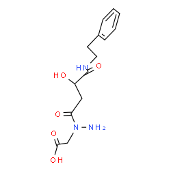 ChemSpider 2D Image | (1-{3-Hydroxy-4-oxo-4-[(2-phenylethyl)amino]butanoyl}hydrazino)acetic acid | C14H19N3O5