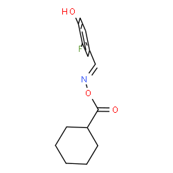 ChemSpider 2D Image | 3-FLUORO-4-HYDROXYBENZALDEHYDE O-(CYCLOHEXYLCARBONYL)OXIME | C14H16FNO3