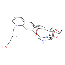 ChemSpider 2D Image | 6-({[1-(3-Hydroxypropyl)-1,8a-dihydro-7-quinolinyl]oxy}methyl)-1-(4-{3-[(2-methoxybenzyl)oxy]propoxy}phenyl)-2-piperazinone | C34H41N3O6