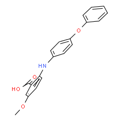 ChemSpider 2D Image | 5-Methoxy-2-[(4-Phenoxyphenyl)amino]benzoic Acid | C20H17NO4