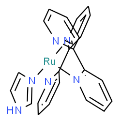 ChemSpider 2D Image | 1H-imidazol-3-yl-bis[2-(2-pyridyl)-1-pyridyl]ruthenium | C23H20N6Ru