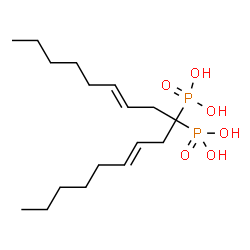 ChemSpider 2D Image | (6E,11E)-6,11-Heptadecadiene-9,9-diylbis(phosphonic acid) | C17H34O6P2