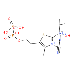 ChemSpider 2D Image | C2-1-HYDROXY-3-METHYL-PROPYL-THIAMIN DIPHOSPHATE | C16H26N4O8P2S