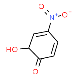ChemSpider 2D Image | 6-hydroxy-4-nitro-cyclohexa-2,4-dien-1-one | C6H5NO4