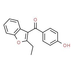 ChemSpider 2D Image | benzarone | C17H14O3