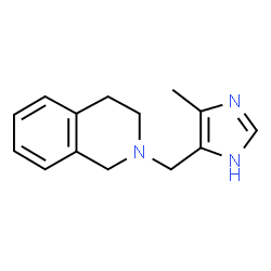 ChemSpider 2D Image | 2-[(4-Methyl-1H-imidazol-5-yl)methyl]-1,2,3,4-tetrahydroisoquinoline | C14H17N3