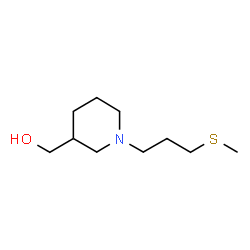 ChemSpider 2D Image | {1-[3-(Methylsulfanyl)propyl]-3-piperidinyl}methanol | C10H21NOS