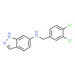 ChemSpider 2D Image | N-(3,4-Dichlorobenzyl)-1H-indazol-6-amine | C14H11Cl2N3