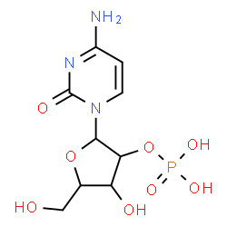 ChemSpider 2D Image | 4-Amino-1-(2-O-phosphonopentofuranosyl)-2(1H)-pyrimidinone | C9H14N3O8P