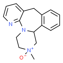 ChemSpider 2D Image | 2-Methyl-1,2,3,4,10,14b-hexahydropyrazino[2,1-a]pyrido[2,3-c][2]benzazepine 2-oxide | C17H19N3O