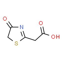 ChemSpider 2D Image | (4-Oxo-4,5-dihydro-1,3-thiazol-2-yl)acetic acid | C5H5NO3S