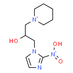 ChemSpider 2D Image | 1-[2-[hydroxy(oxo)-$l^{4}-azanyl]imidazol-1-yl]-3-(1-piperidyl)propan-2-ol | C11H19N4O3