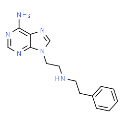 ChemSpider 2D Image | 9-{2-[(2-Phenylethyl)amino]ethyl}-9H-purin-6-amine | C15H18N6
