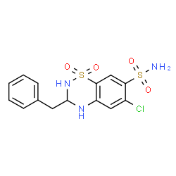 ChemSpider 2D Image | BENZYLHYDROCHLOROTHIAZIDE | C14H14ClN3O4S2