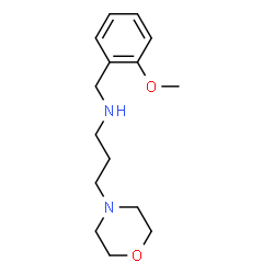 ChemSpider 2D Image | N-(2-methoxybenzyl)-3-morpholinopropan-1-amine | C15H24N2O2