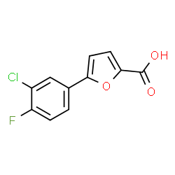 ChemSpider 2D Image | 5-(3-Chloro-4-fluorophenyl)-2-furoic acid | C11H6ClFO3