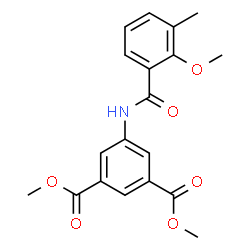 ChemSpider 2D Image | Dimethyl 5-[(2-methoxy-3-methylbenzoyl)amino]isophthalate | C19H19NO6