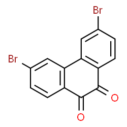 ChemSpider 2D Image | 3,6-Dibromo-9,10-phenanthrenedione | C14H6Br2O2