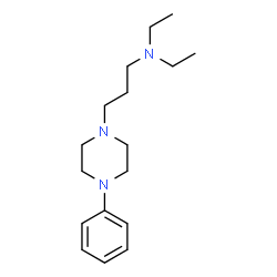 ChemSpider 2D Image | N,N-Diethyl-3-(4-phenyl-1-piperazinyl)-1-propanamine | C17H29N3