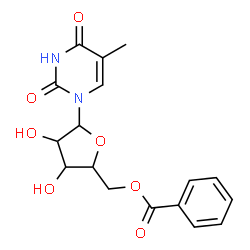 ChemSpider 2D Image | 1-(5-O-Benzoylpentofuranosyl)-5-methyl-2,4(1H,3H)-pyrimidinedione | C17H18N2O7