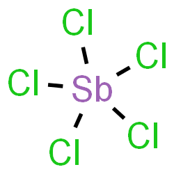 ChemSpider 2D Image | ANTIMONY PENTACHLORIDE | Cl5Sb