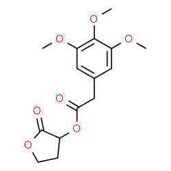 ChemSpider 2D Image | 2-Oxotetrahydro-3-furanyl (3,4,5-trimethoxyphenyl)acetate | C15H18O7