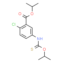 ChemSpider 2D Image | Isopropyl 2-chloro-5-[(isopropoxycarbothioyl)amino]benzoate | C14H18ClNO3S