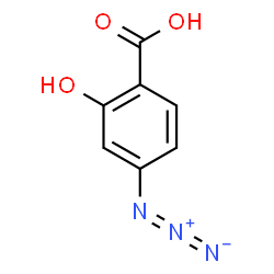 ChemSpider 2D Image | 4-Azido-2-hydroxybenzoic acid | C7H6N3O3